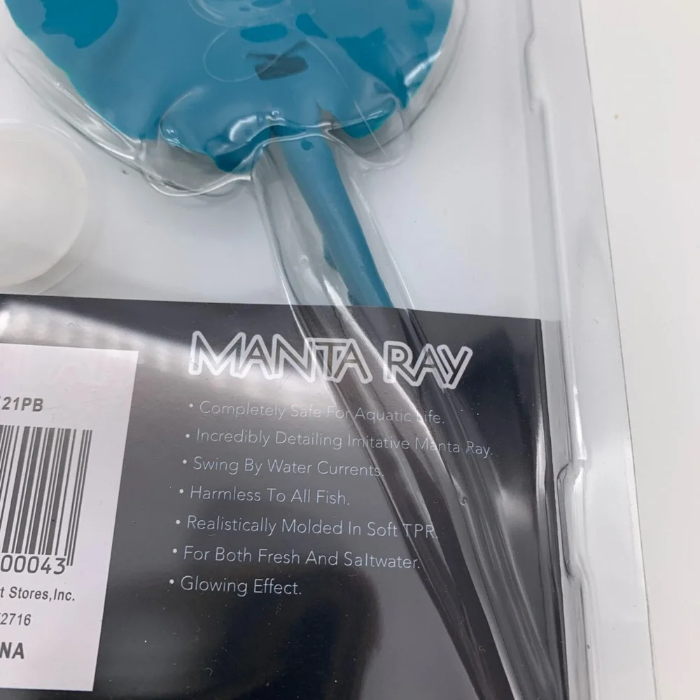 “Manta Ray” Glowing Underwater Decorative Stingray NEW SEALED!